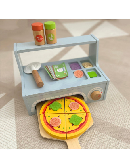 TOOKY TOY Pizzeria Drewniany Piec do Pizzy Akcesoria