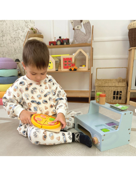 TOOKY TOY Pizzeria Drewniany Piec do Pizzy Akcesoria