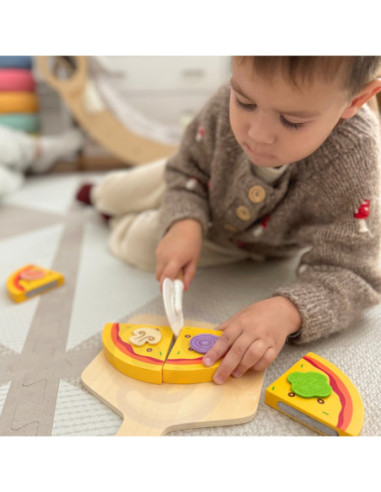 TOOKY TOY Pizzeria Drewniany Piec do Pizzy Akcesoria