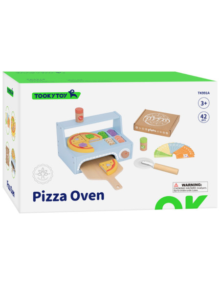 TOOKY TOY Pizzeria Drewniany Piec do Pizzy Akcesoria