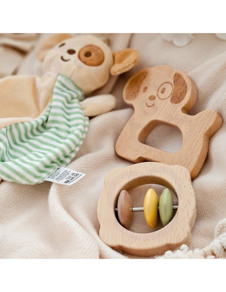 TOOKY TOY Zestaw Upominkowy Szczeniaczek Grzechotka