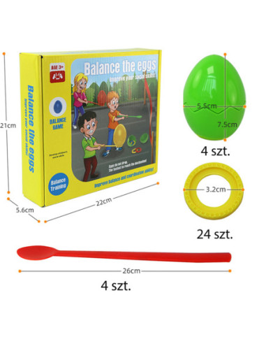 WOOPIE Gra Zręcznościowa Balansujące Jajka