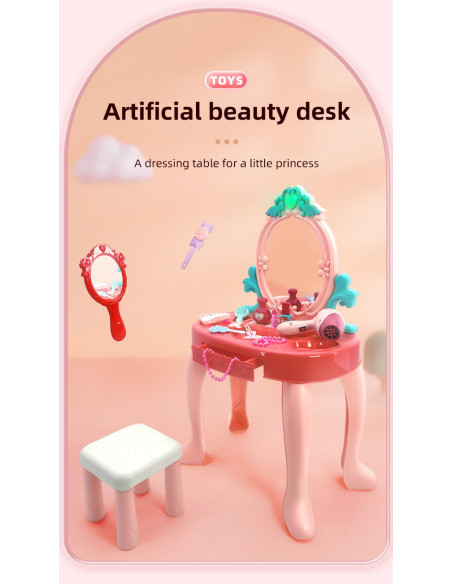 WOOPIE Interaktywna Toaletka z Lustrem i Akcesoriami