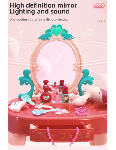 WOOPIE Interaktywna Toaletka z Lustrem i Akcesoriami