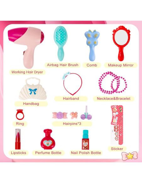 WOOPIE Interaktywna Toaletka z Lustrem i Akcesoriami