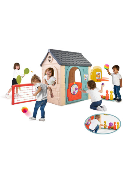 FEBER Dom Aktywności Casual Wielofunkcyjny 6 w 1 z Dołączonymi Grami