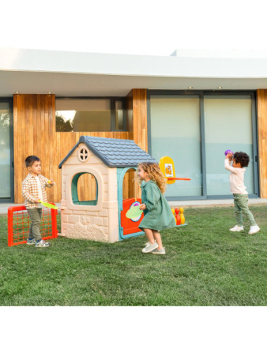 FEBER Dom Aktywności Casual Wielofunkcyjny 6 w 1 z Dołączonymi Grami