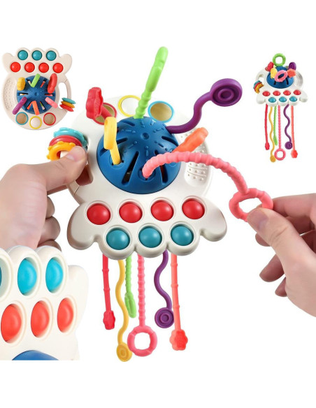 WOOPIE BABY Zabawka Sensoryczna Montessori Gryzak Wielofunkcyjny 0+