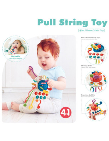 WOOPIE BABY Zabawka Sensoryczna Montessori Gryzak Wielofunkcyjny 0+