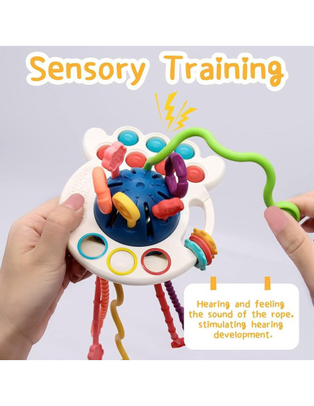 WOOPIE BABY Zabawka Sensoryczna Montessori Gryzak Wielofunkcyjny 0+