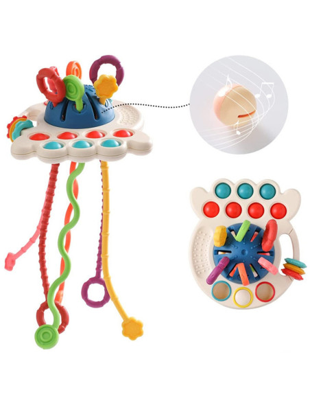 WOOPIE BABY Zabawka Sensoryczna Montessori Gryzak Wielofunkcyjny 0+