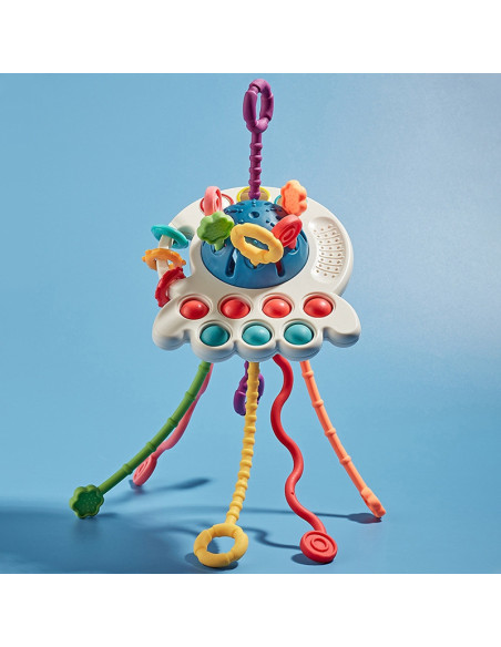 WOOPIE BABY Zabawka Sensoryczna Montessori Gryzak Wielofunkcyjny 0+