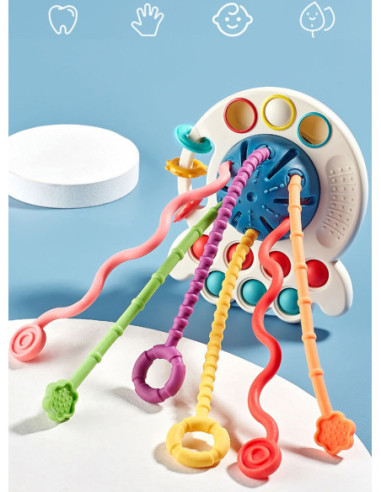 WOOPIE BABY Zabawka Sensoryczna Montessori Gryzak Wielofunkcyjny 0+