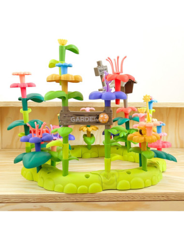 WOOPIE Magiczny Ogródek Montessori Klocki Konstrukcyjne XXL 93 el.