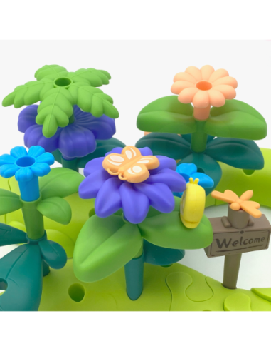 WOOPIE Magiczny Ogródek Montessori Klocki Konstrukcyjne XXL 93 el.