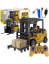 WOOPIE Zdalnie Sterowany Wózek Widłowy 2w1 Dźwig RC - Skala 1:24