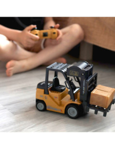 WOOPIE Zdalnie Sterowany Wózek Widłowy 2w1 Dźwig RC - Skala 1:24 2