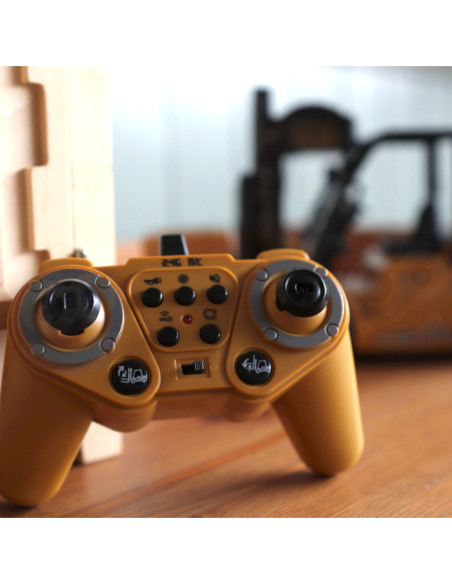 WOOPIE Zdalnie Sterowany Wózek Widłowy 2w1 Dźwig RC - Skala 1:24