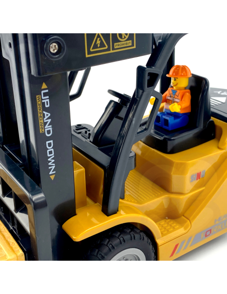 WOOPIE Zdalnie Sterowany Wózek Widłowy 2w1 Dźwig RC - Skala 1:24