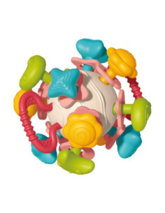 WOOPIE BABY Miękka Grzechotka 4w1 Gryzak Zabawka Sensoryczna dla Niemowląt 0m+ 2