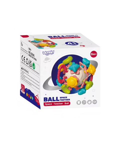 WOOPIE BABY Miękka Grzechotka 4w1 Gryzak Zabawka Sensoryczna dla Niemowląt 0m+