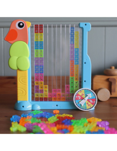 WOOPIE Gra Edukacyjna Tetris Kolorowe Klocki