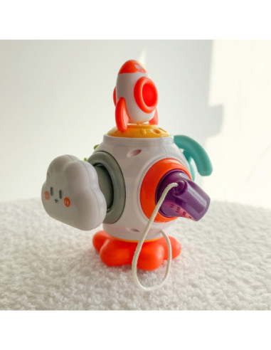 WOOPIE BABY Piłka Kosmiczna Rakieta 6w1 Montessori