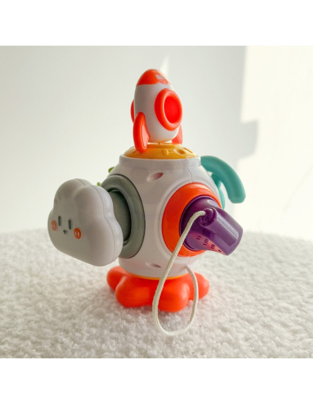 WOOPIE BABY Piłka Kosmiczna Rakieta 6w1 Montessori