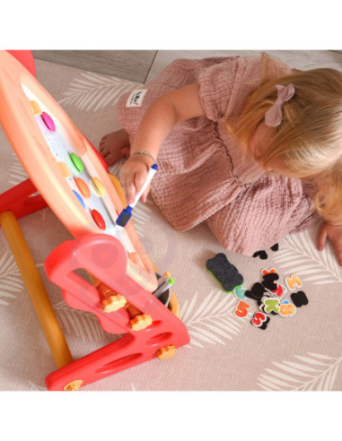 WOOPIE Tablica Dwustronna Magnetyczna Kreślarska Pisklak 57 el.