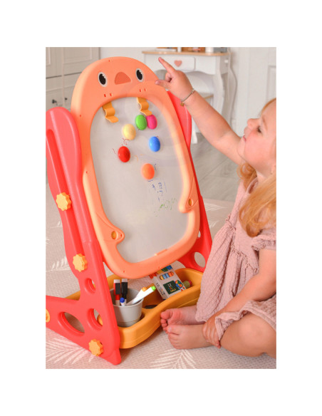 WOOPIE Tablica Dwustronna Magnetyczna Kreślarska Pisklak 57 el.