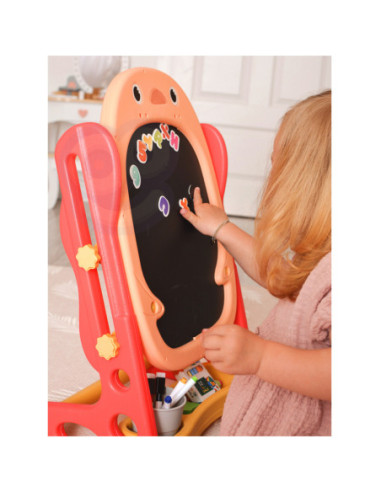 WOOPIE Tablica Dwustronna Magnetyczna Kreślarska Pisklak 57 el.