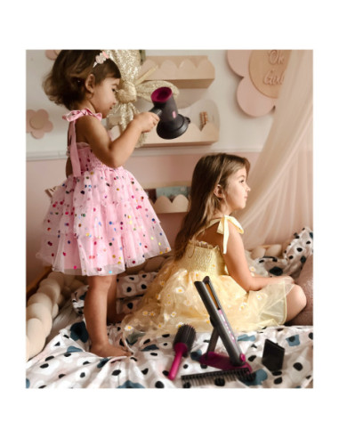 WOOPIE Zestaw Małego Fryzjera Suszarka Prostownica Akcesoria