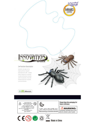 WOOPIE Pająk Interaktywny Zdalnie Sterowany Pilotem