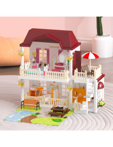 WOOPIE Duży Domek dla Lalek KOALA 183 el.