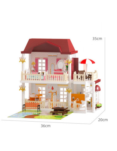 WOOPIE Duży Domek dla Lalek KOALA 183 el.