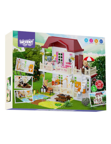 WOOPIE Duży Domek dla Lalek KOALA 183 el.