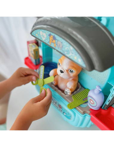 WOOPIE Domek dla Lalek 3w1 Zestaw do Pielęgnacji Pieska w Plecaku