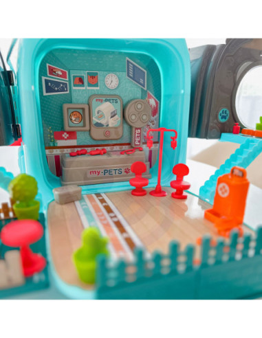 WOOPIE Domek dla Lalek 3w1 Zestaw do Pielęgnacji Pieska w Plecaku