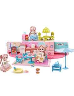 WOOPIE Kamper 2w1 Domek XXL Zestaw dla Lalek