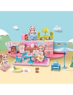 WOOPIE Kamper 2w1 Domek XXL Zestaw dla Lalek 2