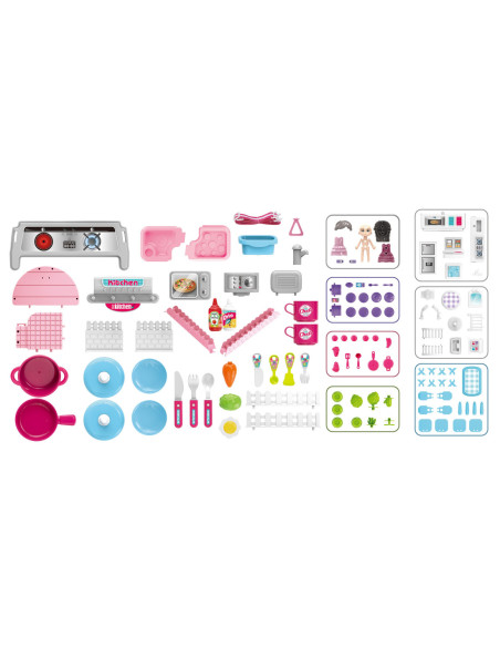 WOOPIE Domek dla Lalek 3w1 Kuchnia Przenośna w Plecaku