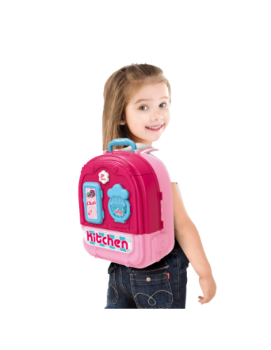 WOOPIE Domek dla Lalek 3w1 Kuchnia Przenośna w Plecaku