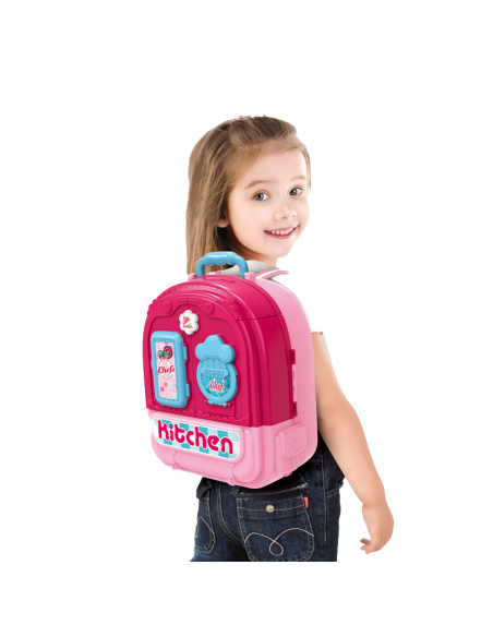 WOOPIE Domek dla Lalek 3w1 Kuchnia Przenośna w Plecaku