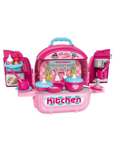 WOOPIE Domek dla Lalek 3w1 Kuchnia Przenośna w Plecaku