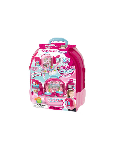 WOOPIE Domek dla Lalek 3w1 Kuchnia Przenośna w Plecaku