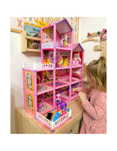 WOOPIE Mega Willa Domek dla Lalek LOVELY HOUSE 194 el.