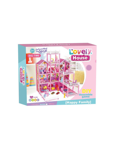 WOOPIE Mega Willa Domek dla Lalek LOVELY HOUSE 194 el.