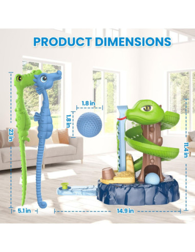 WOOPIE Zestaw Mini SNAKE GOLF