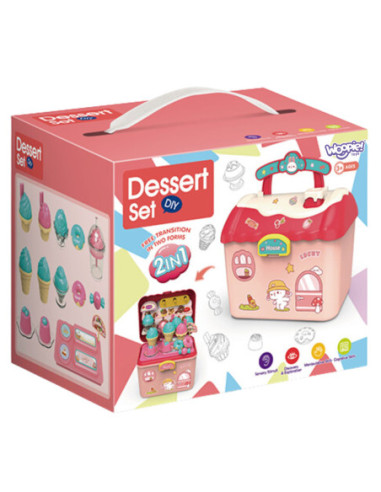 WOOPIE Lodziarnia 2w1 Walizka 16 el.