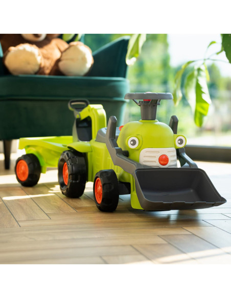 FALK Traktorek Claas Jeździk z Przyczepką Ładowarką i Łyżką